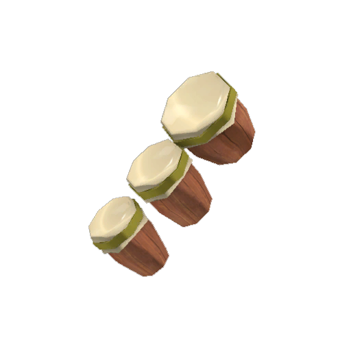 Realistic Burning Bongos