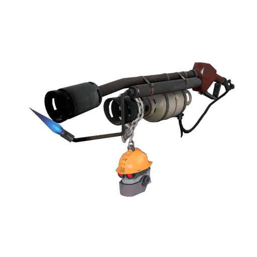 Realistic Strange Silver Botkiller Flame Thrower Mk.II